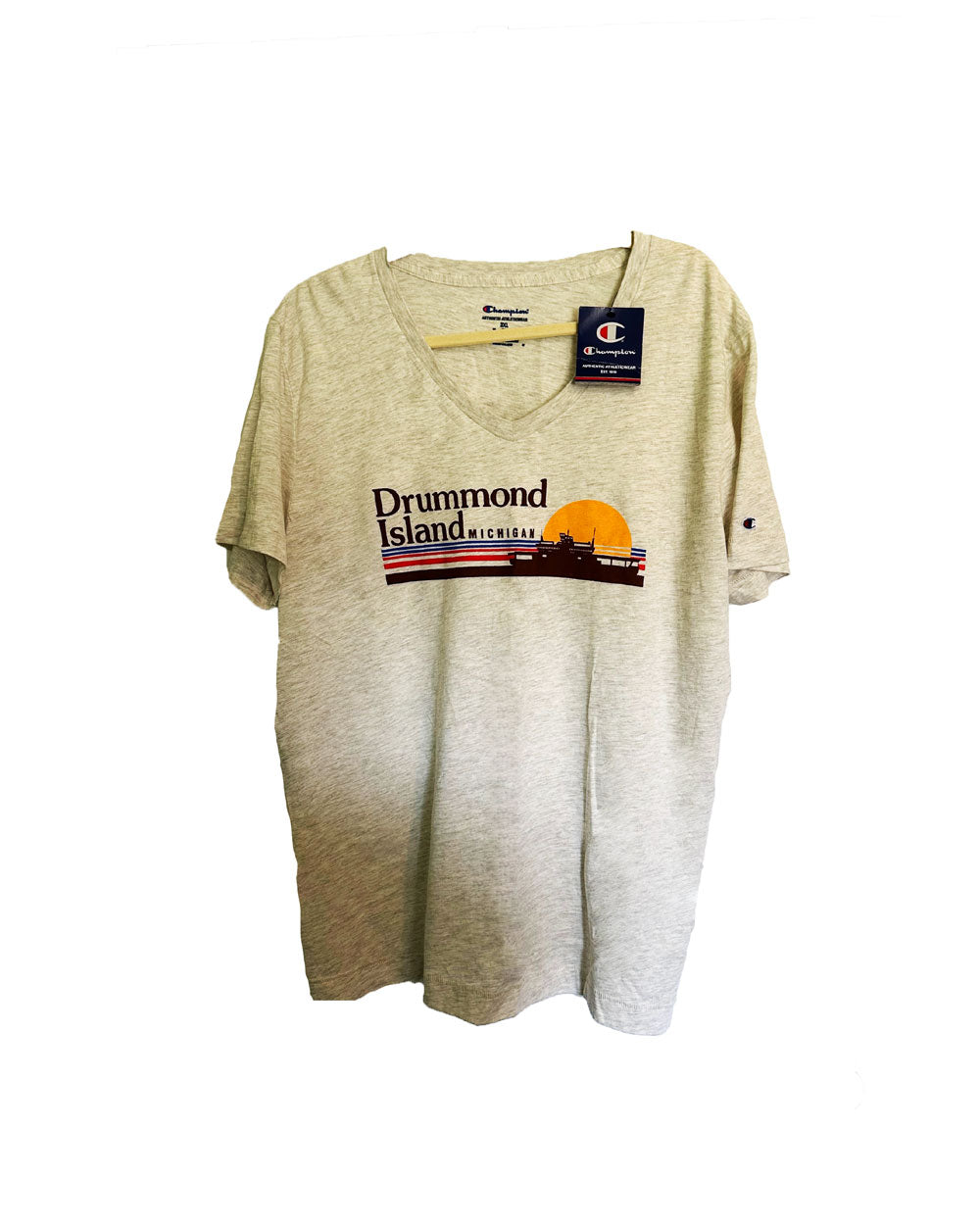 Ladies DI V-Neck Ferry Boat Tee