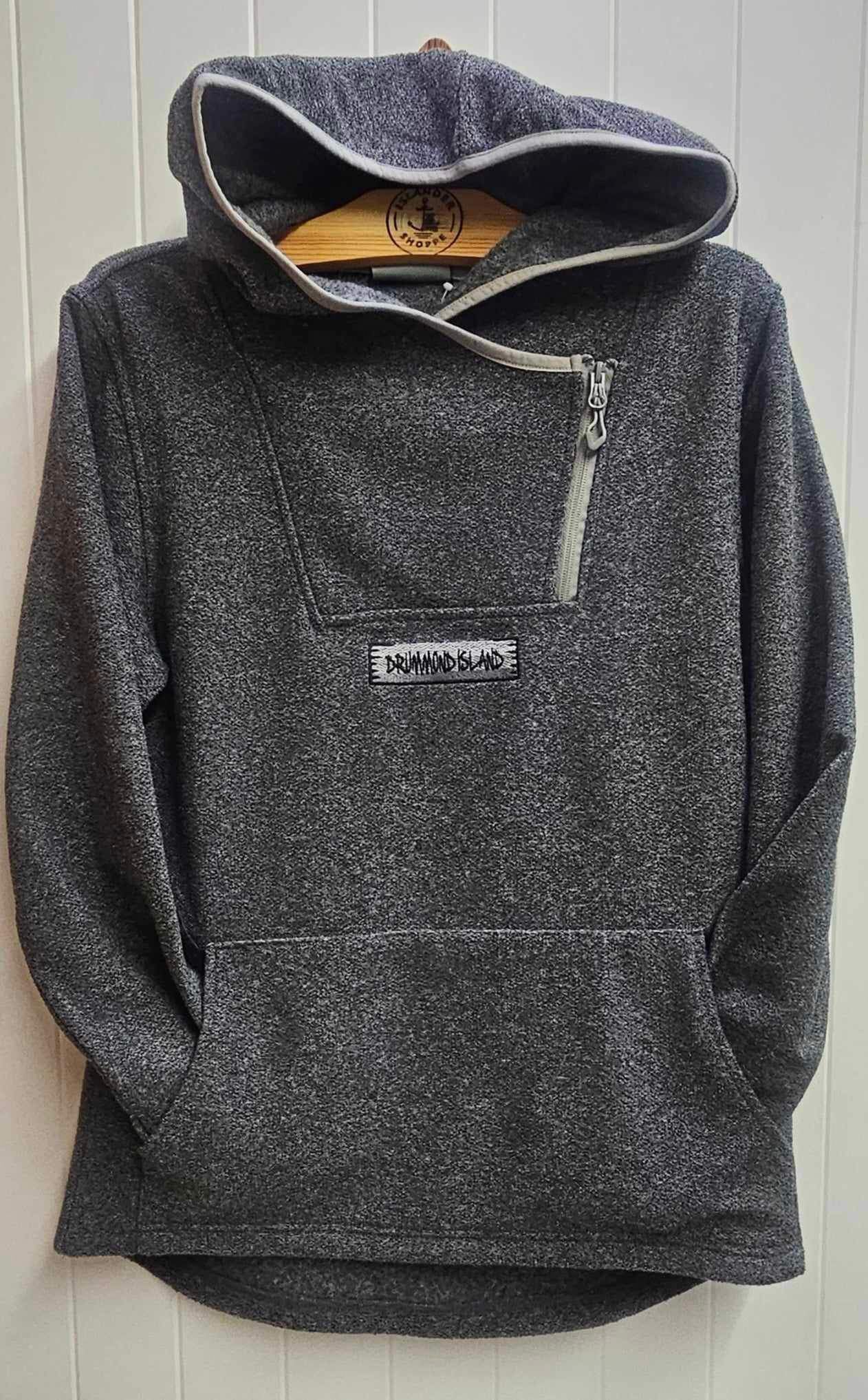 Ladies 1/4 Zip Tunic Hooded Sweater