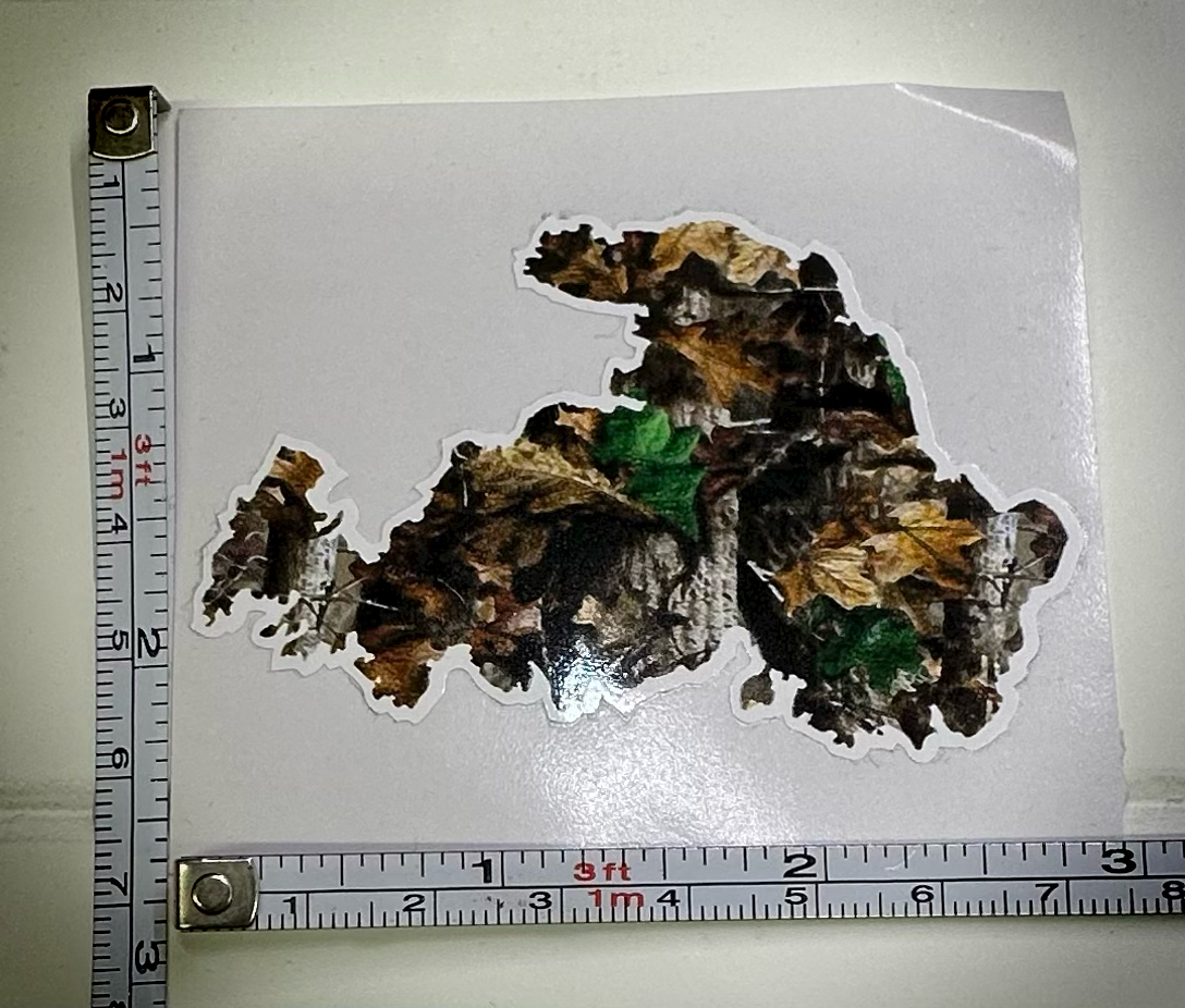 Drummond Island Camouflage Sticker