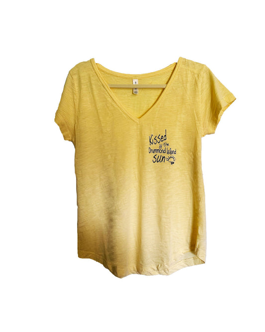 Ladies V-Neck Kissed by the sun