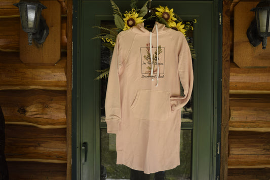 "Full Bloom" Hoodie Dress