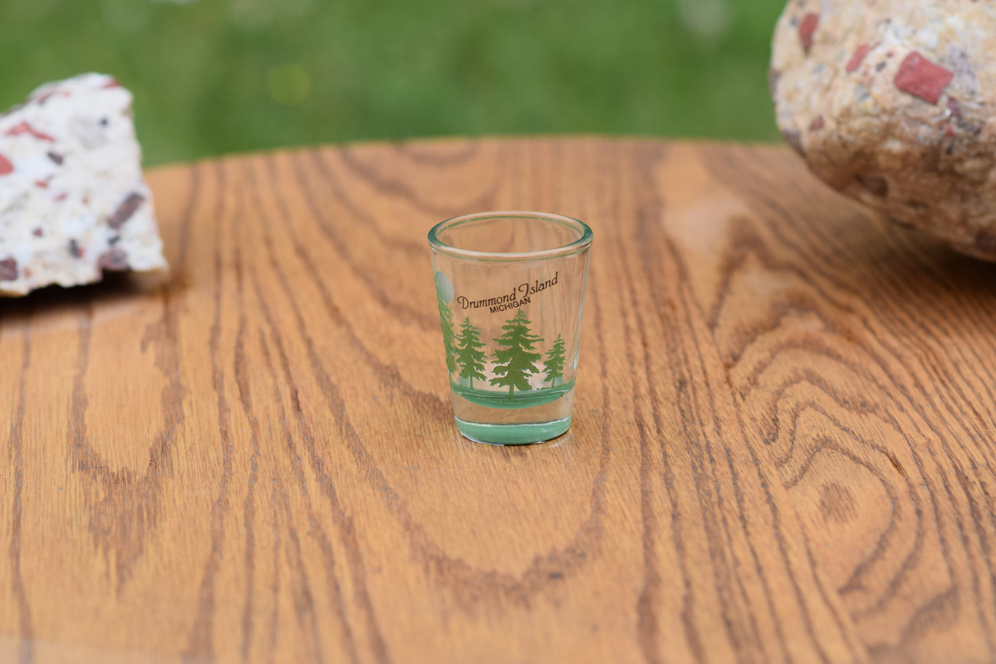 Green Pine Tree Shot Glass