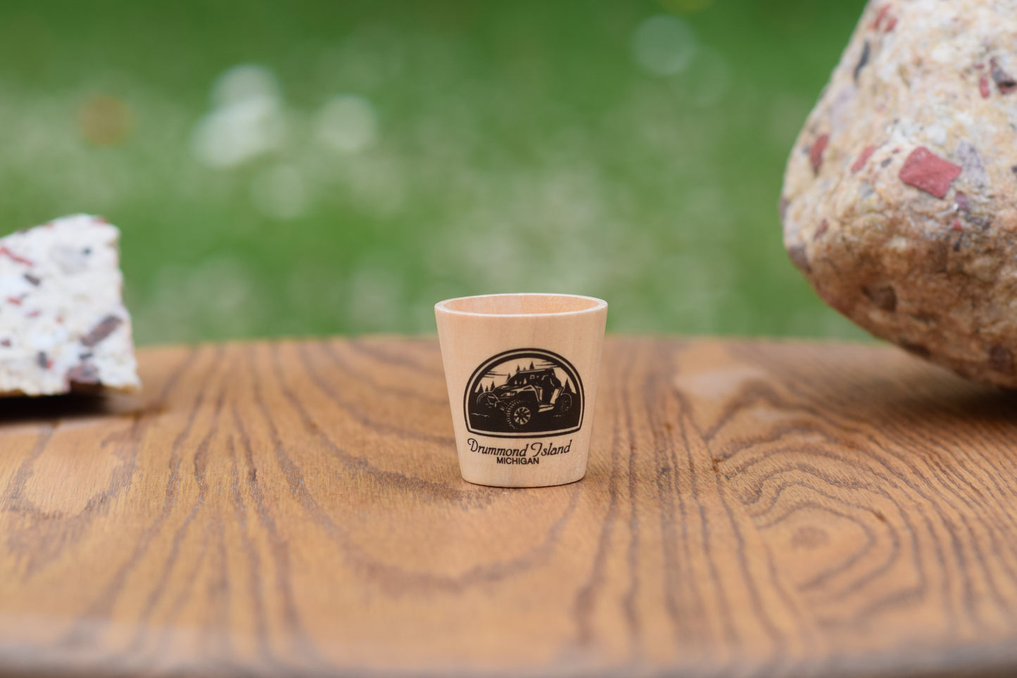 Wooden Shot Glass, SidexSide or Jeep