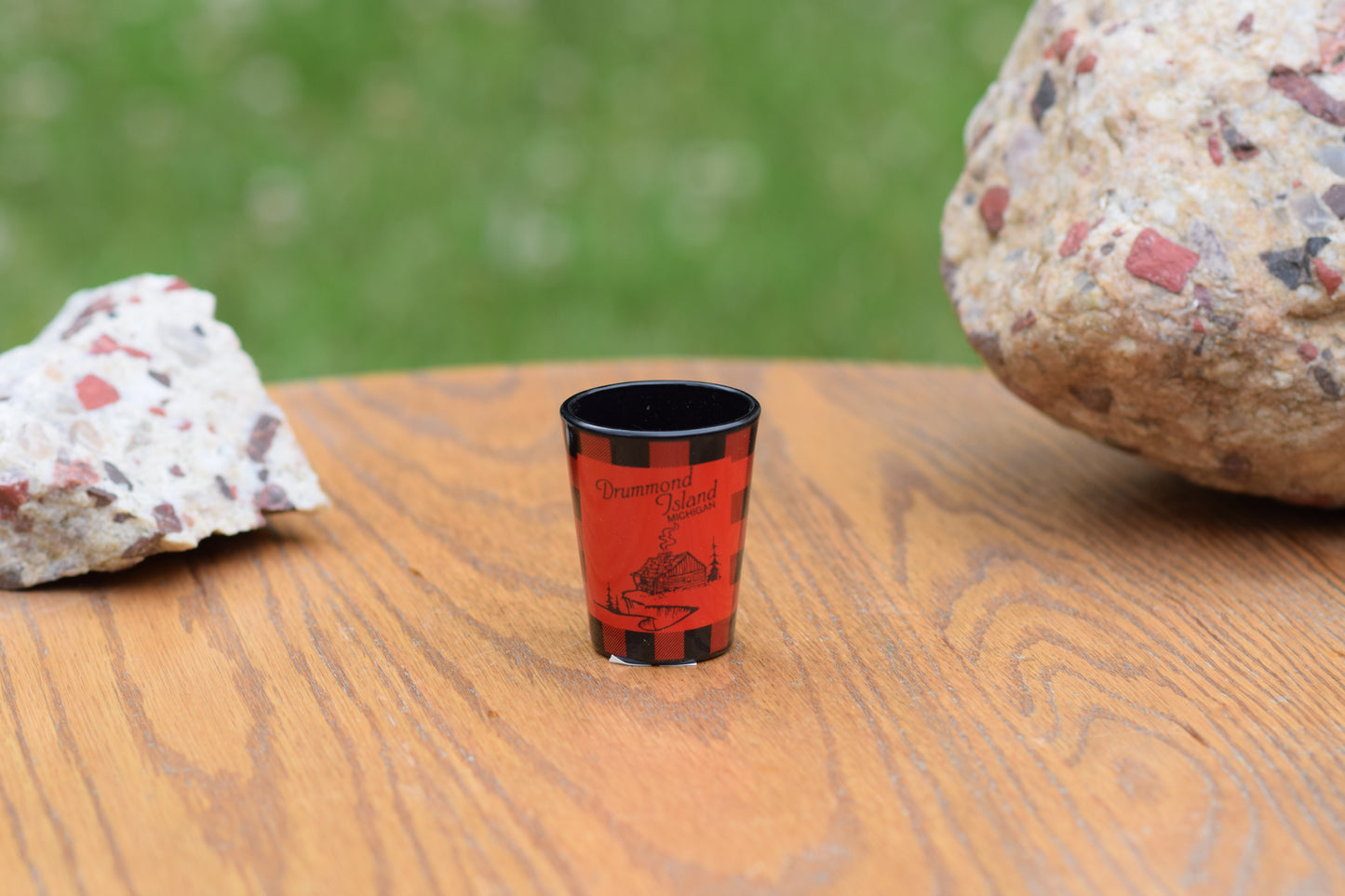 Plaid Cabin Shot Glass