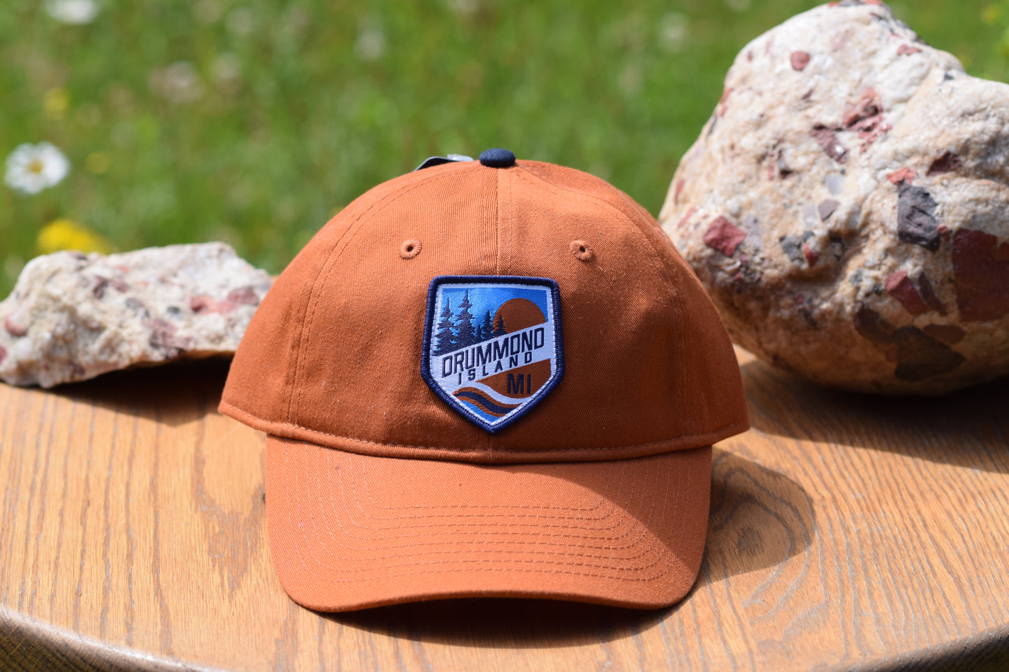 Orange Drummond Island Wilderness Ball Cap