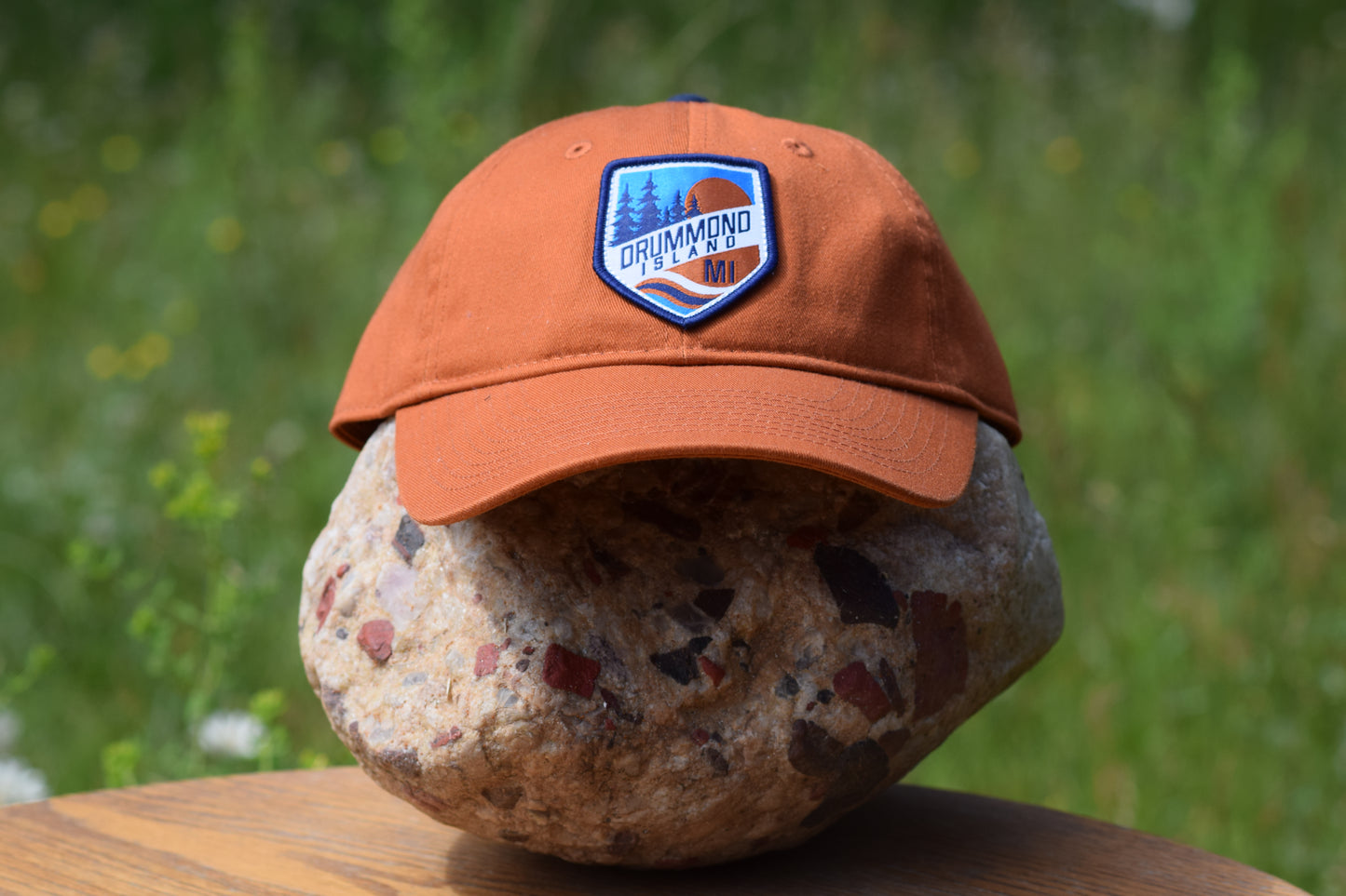 Orange Drummond Island Wilderness Ball Cap