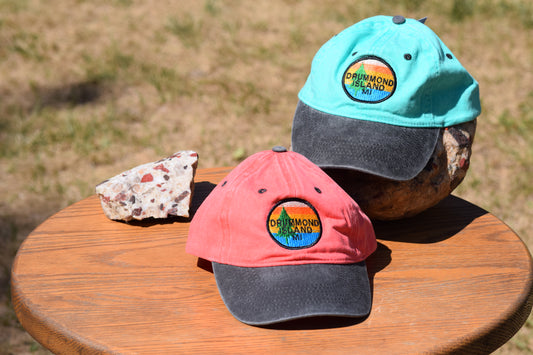 Embroidered Pine Sunset Patch Baseball Cap