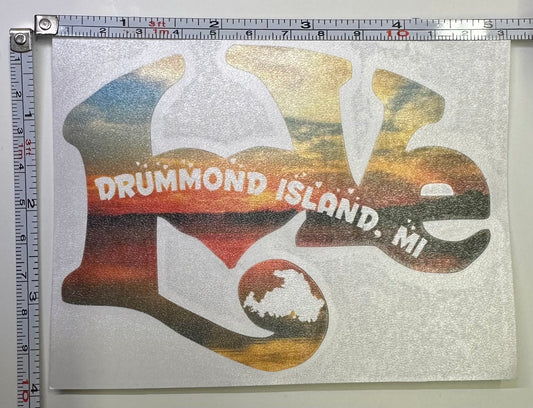 Love Drummond Island Sticker