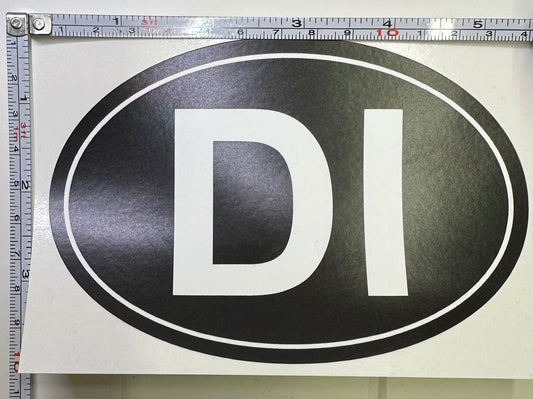 DI Sticker in Black or White